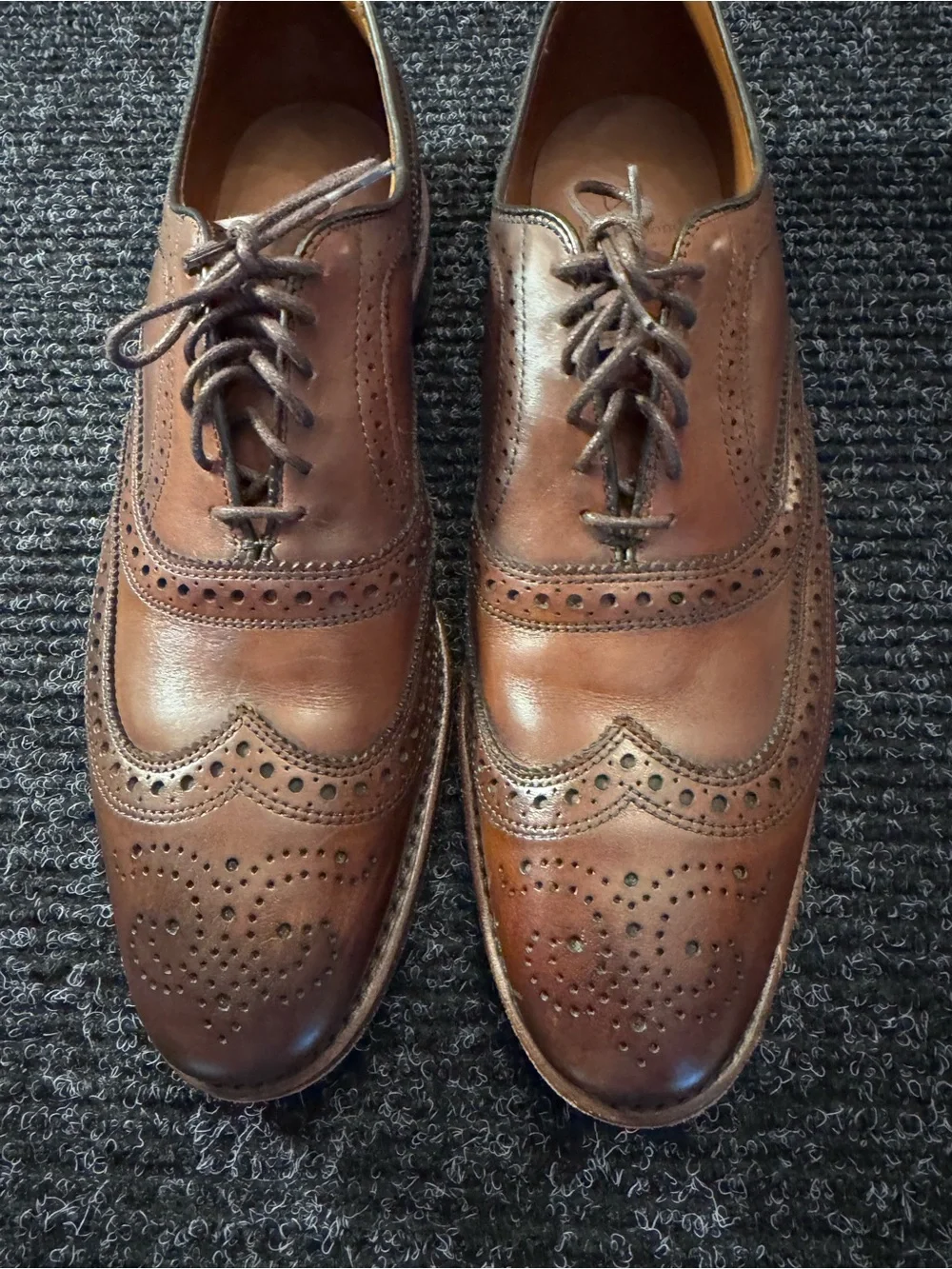 Allen Edmonds McAllister Wingtip Oxford Sz 11 2A Dark Chili Handcrafted In USA